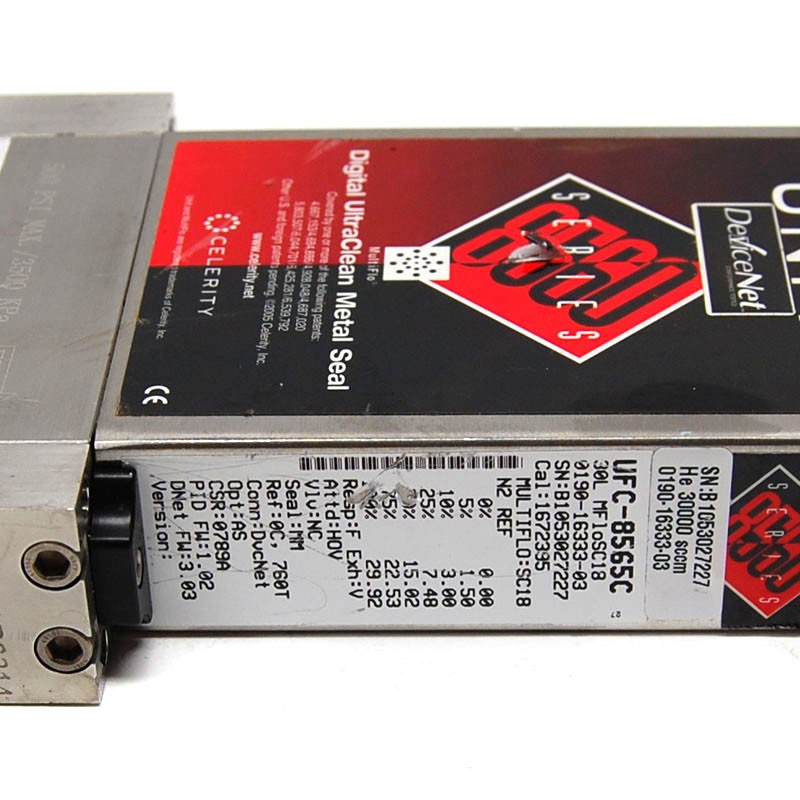 Celerity Unit UFC-8565C Mass Flow Controller MFC D-Net (He/30 SLM) C-Seals