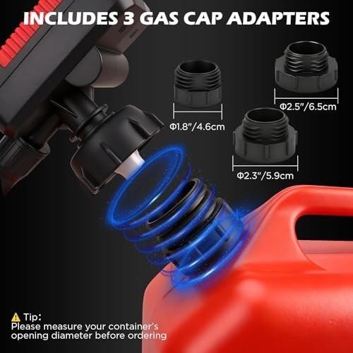 Automatic Fuel Transfer Pump with Auto-stop Sensor(3.2 Gpm), Battery...