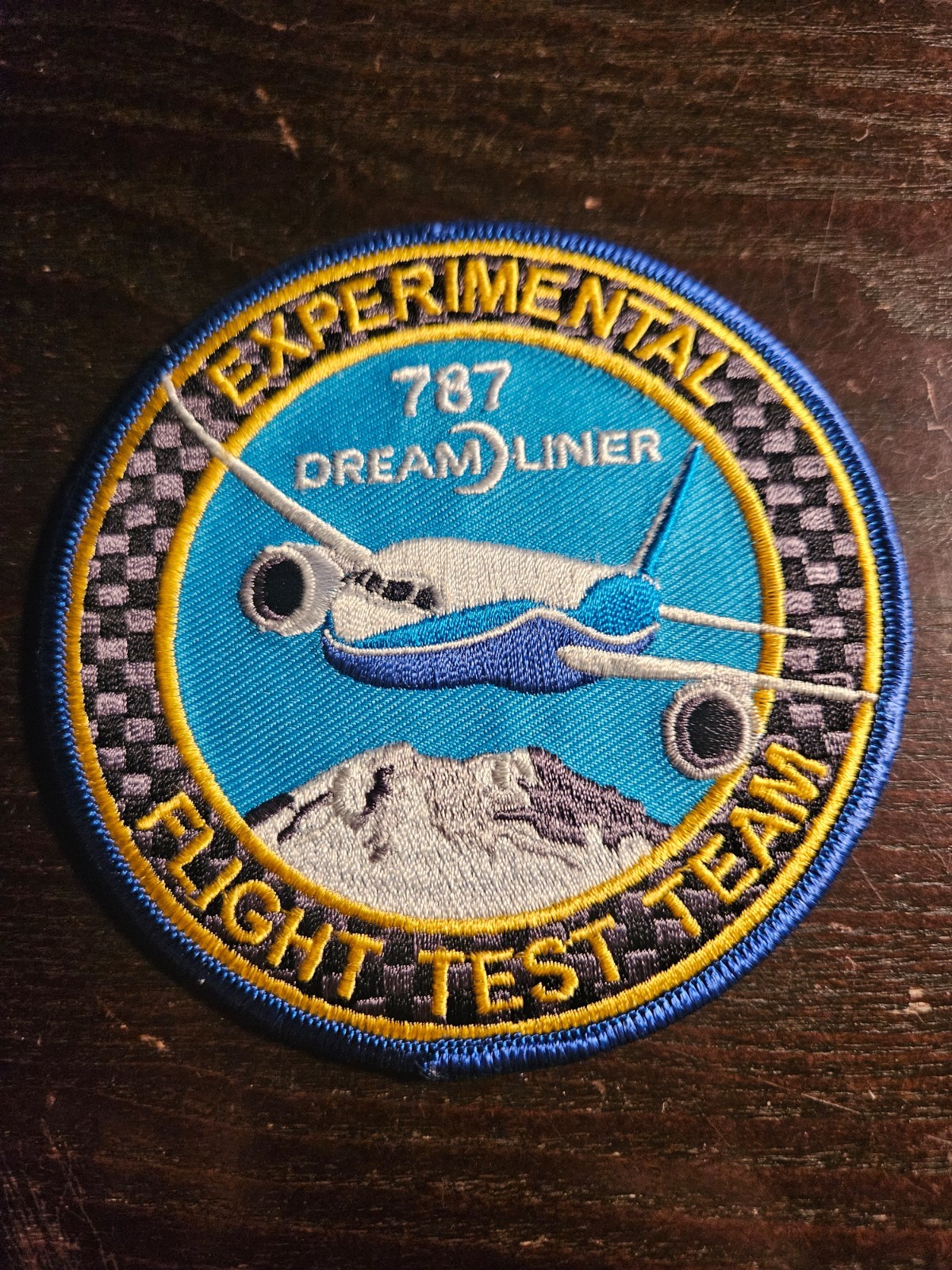 Boeing Experimental Flight Test Team Patch Logo Rare 4” Iron On Vtg