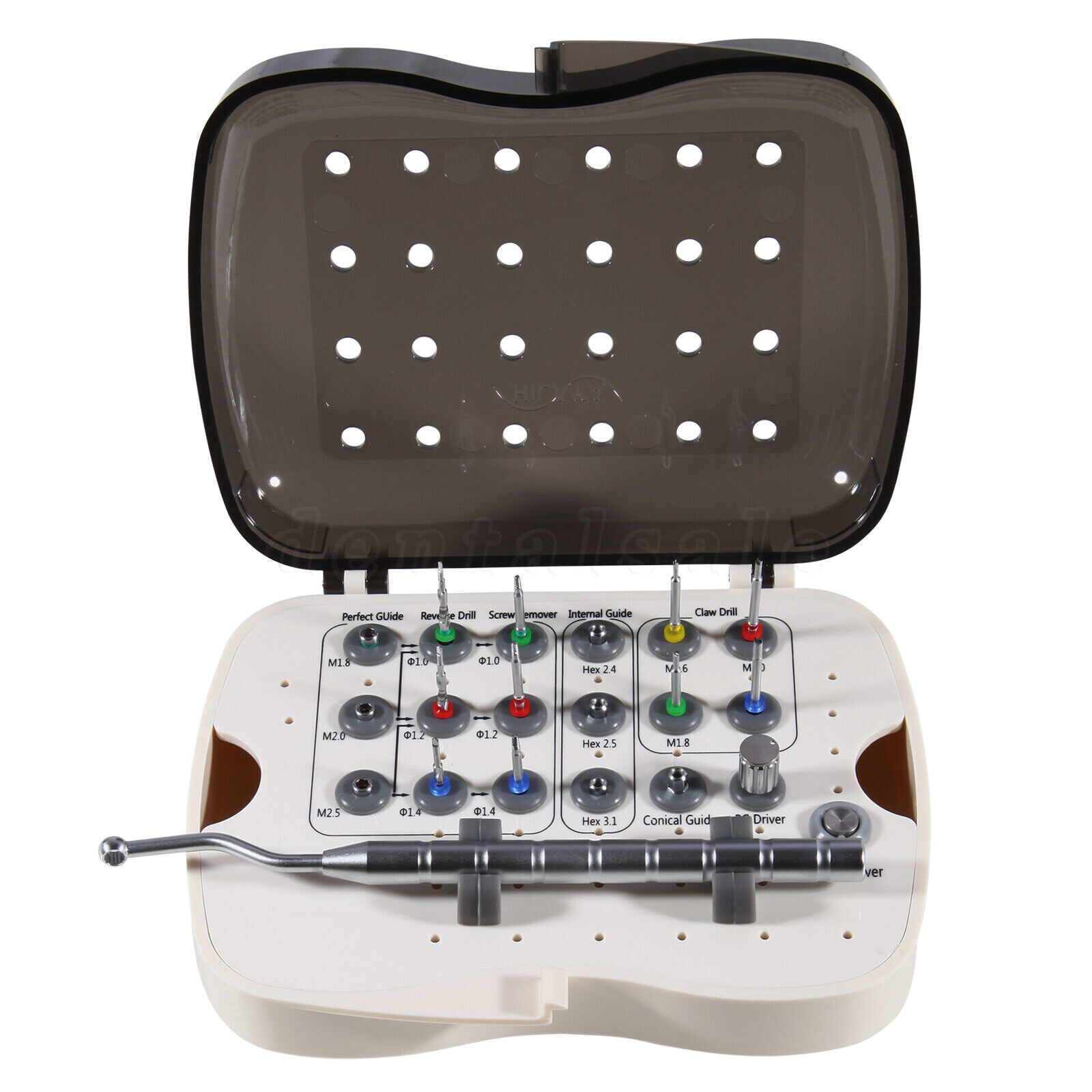 Dental Implant Fixture & Broken Screw Removal Kit Remove Surgical Tool Remover