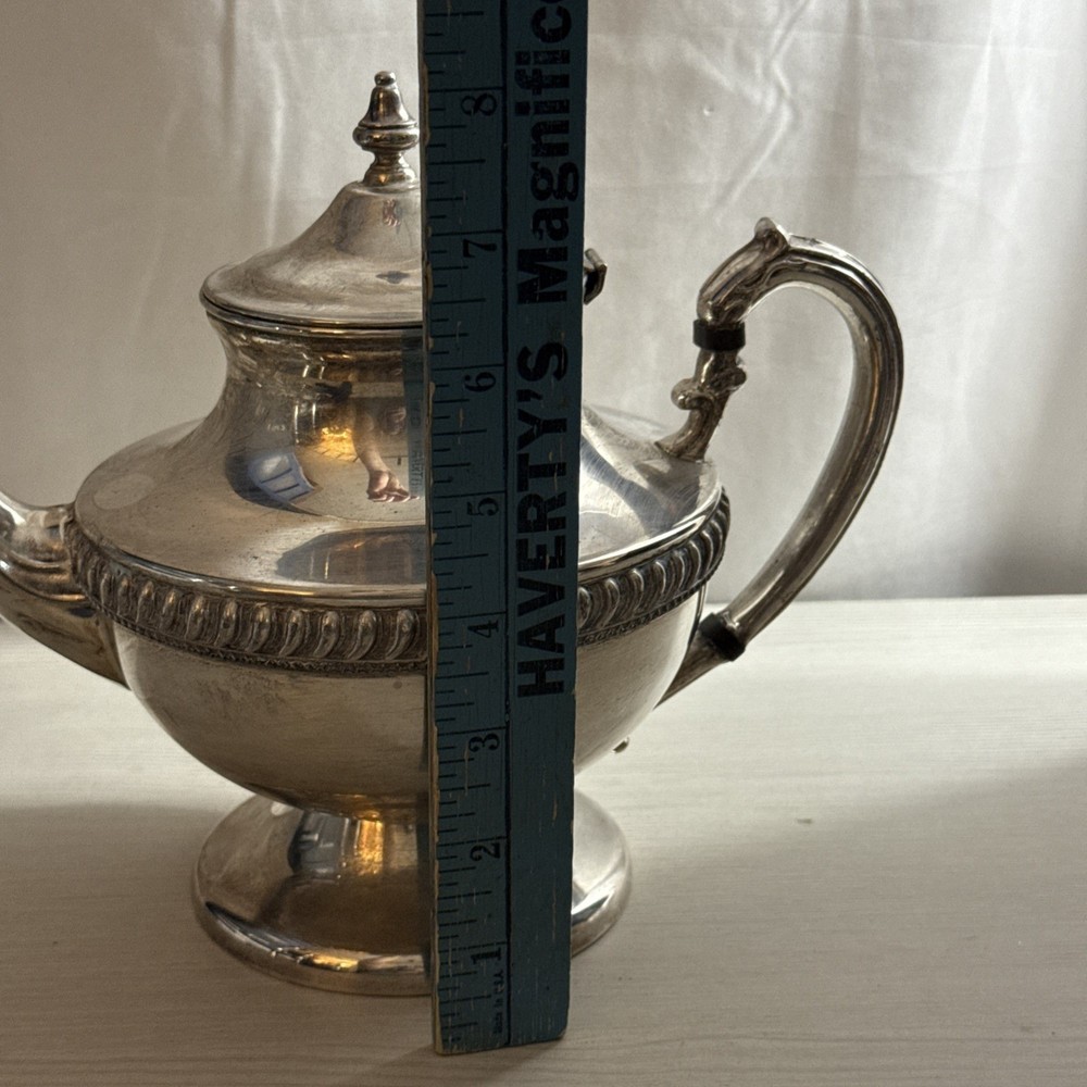 Silver On Copper Teapot