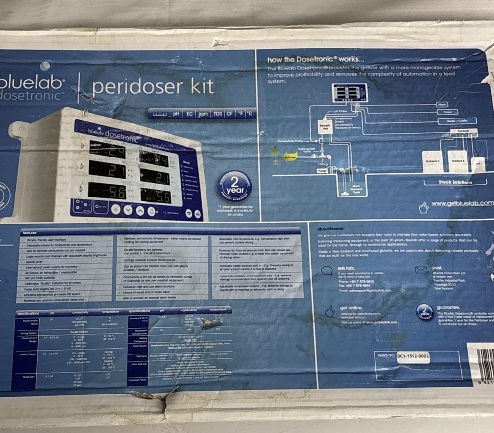 Bluelab pro controller with solenoid dosing system