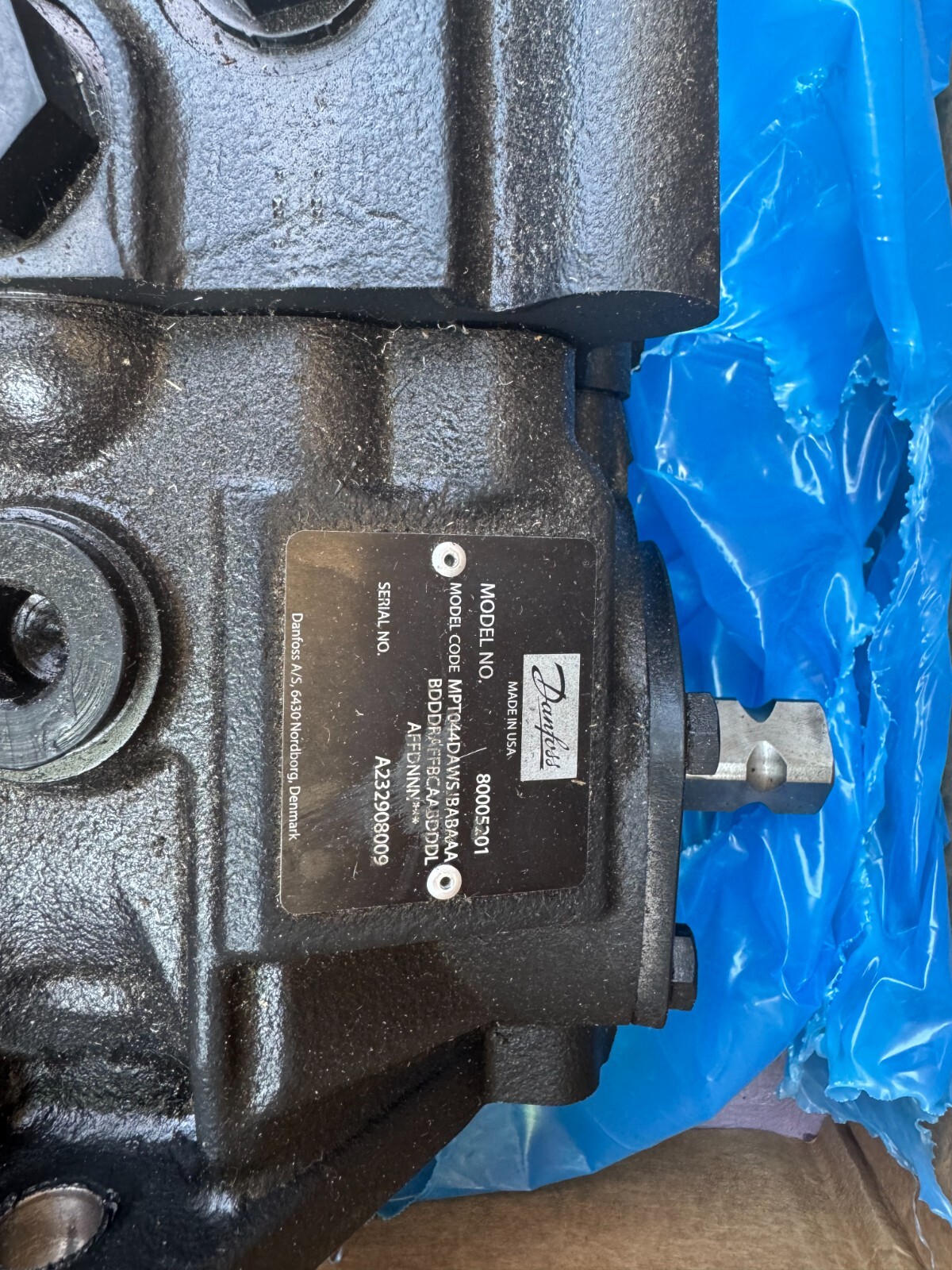 Tandem Danfoss MPT044DAWSJBABAAA Hydraulic Axial Piston Pump Series 40