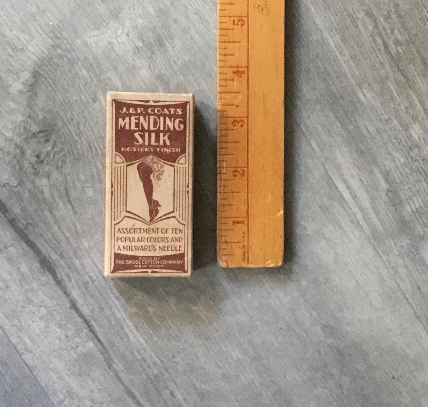 Vtg. J&P Coats Mending Silk and Carolina Mills Boston Mass