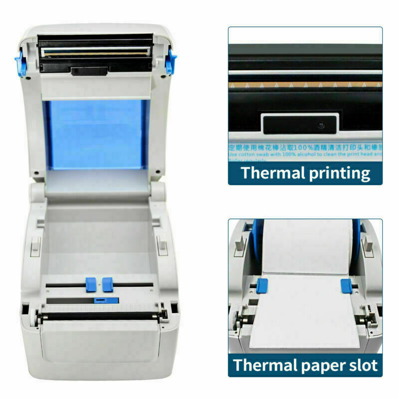 Shipping Label Printer Direct Thermal Barcode USB printer With 6 Rolls labels