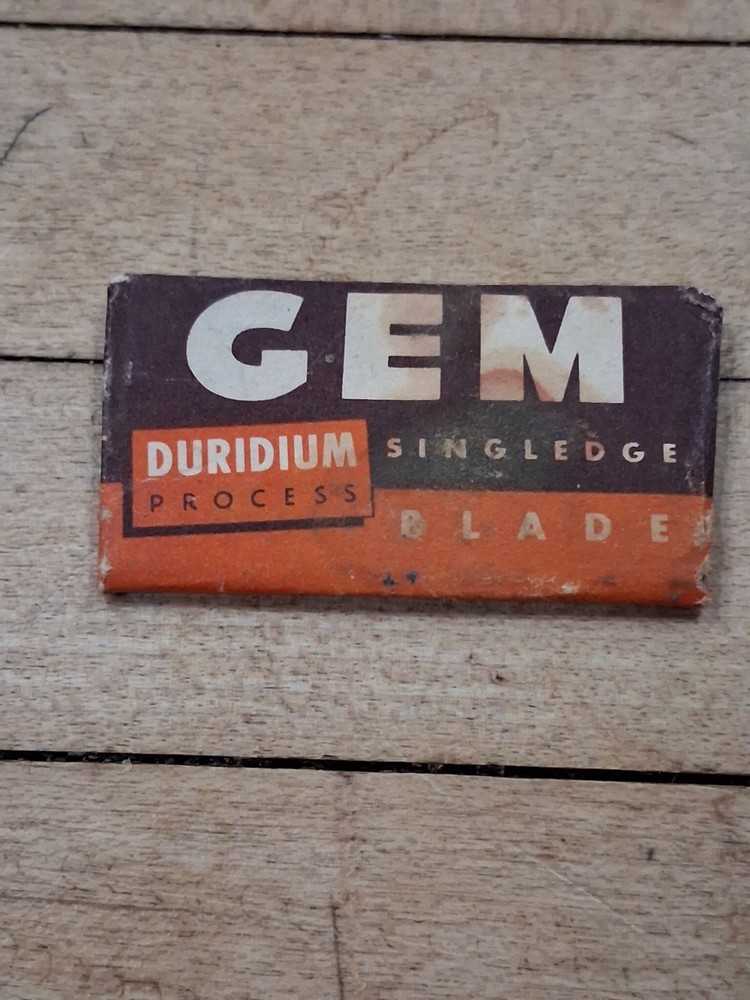 GEM Duridium Single Edge Razor Blade in Original Wrapper
