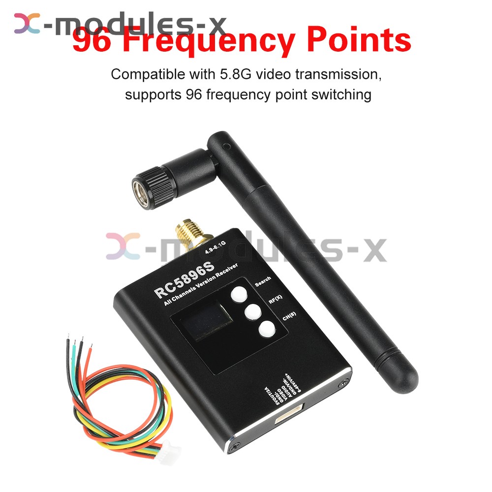 DC6-40V RC5896S Receiver 5.8GHz Video Receiver Transmitter With Antenna