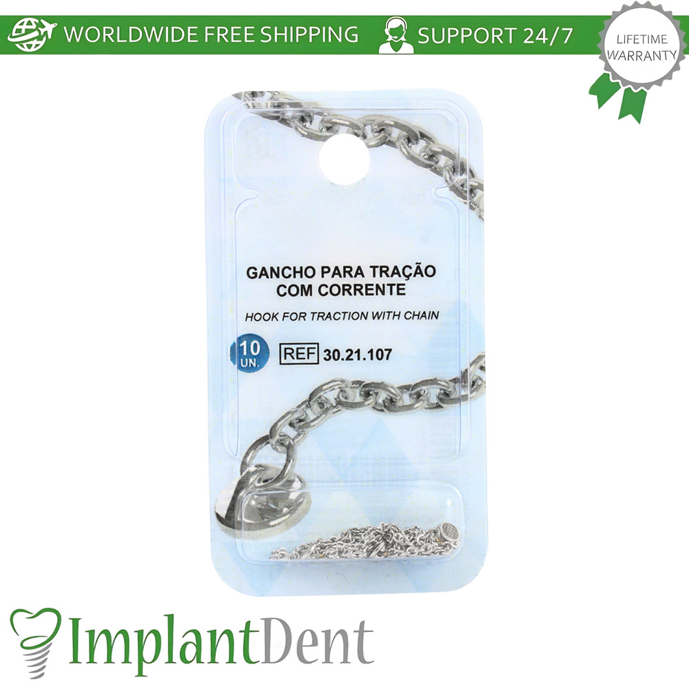 Non-Errupted Teeth Hook Traction Chain Buttons Force Application And Alignment