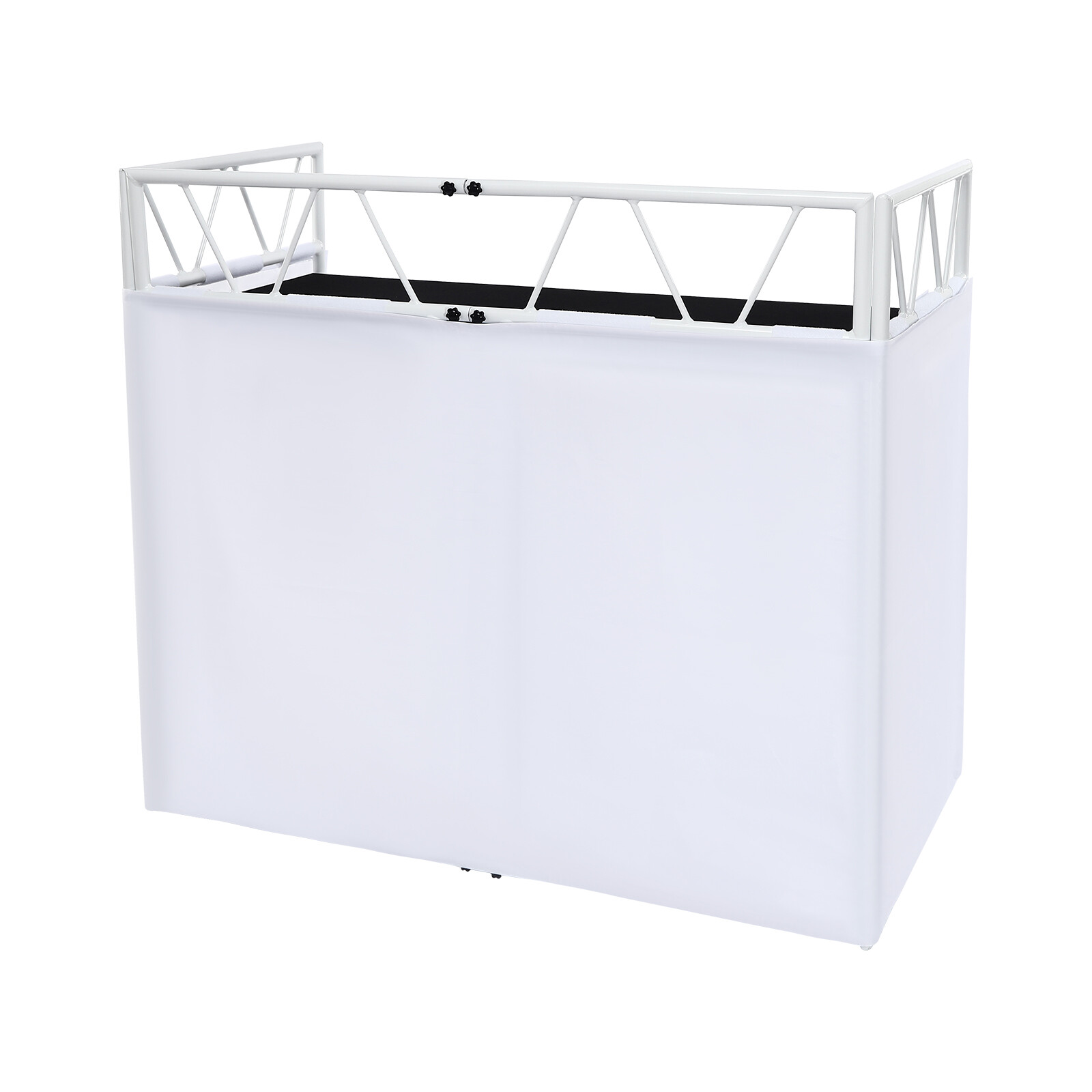 Portable DJ Booth Standing DJ Table Station Facade Foldable Controller Stand