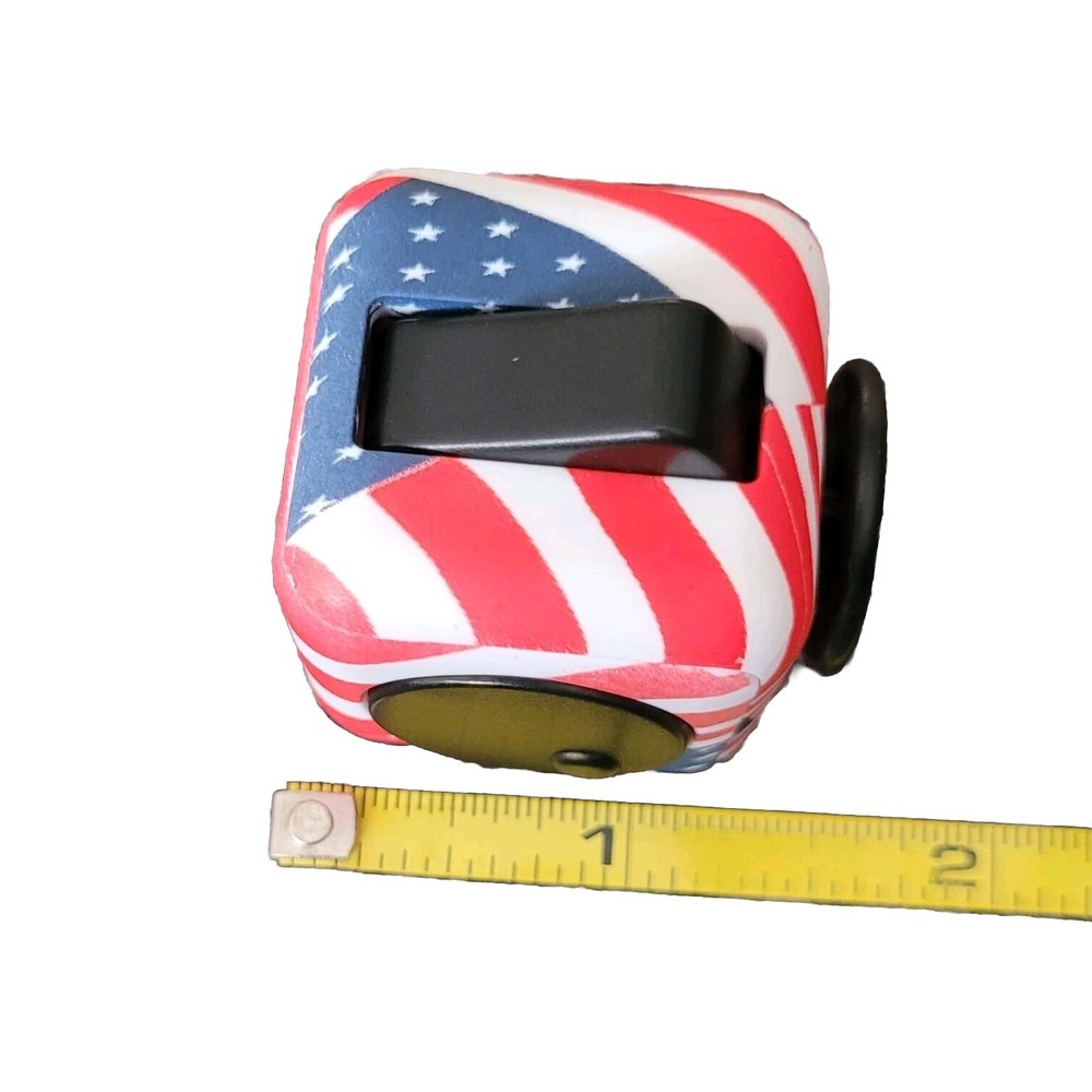 Fidget Cube American Flag Design Black Case