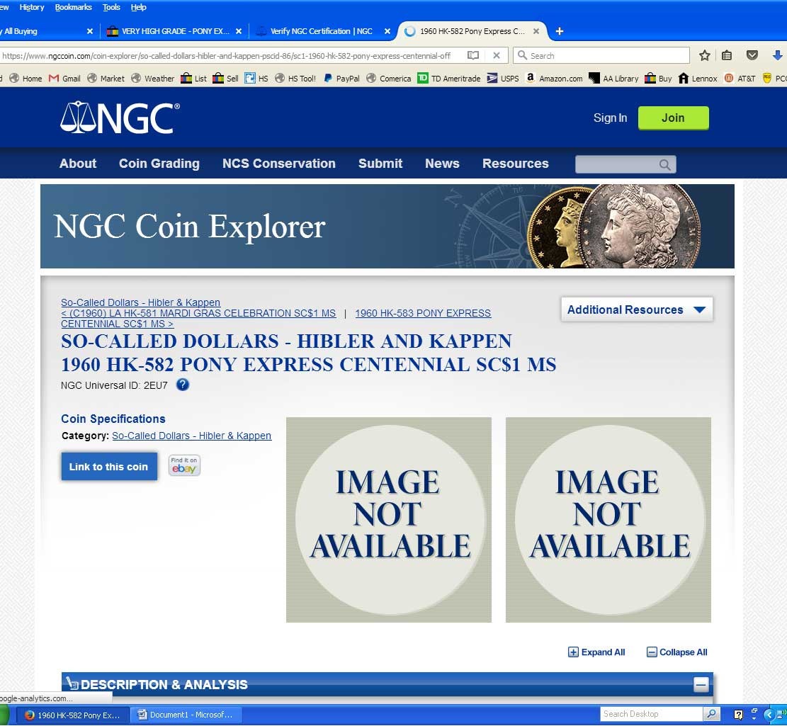 1960 HK-582 : NGC MS 66 : Gem SILVER Pony Express Centennial Off. Medal ASW 0.83