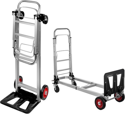 2 In 1 450Lbs Heavy Duty Aluminum Hand Truck Folding Dolly Cart Portable Trolley