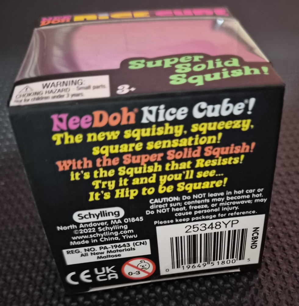 SCHYLLING NEEDOH NICE CUBE PURPLE 2.5 INCH SUPER SOLID SQUISH NIB