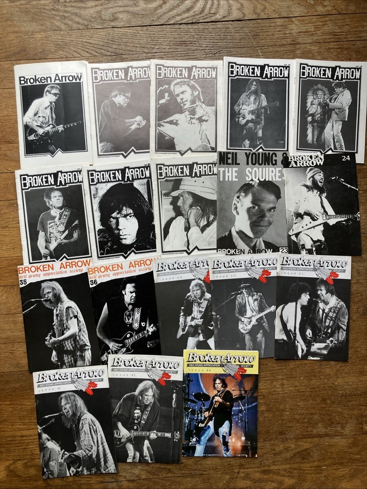 Broken Arrow 17 issues 1989-1991 Neil Young Fanzine #s 15 - 44