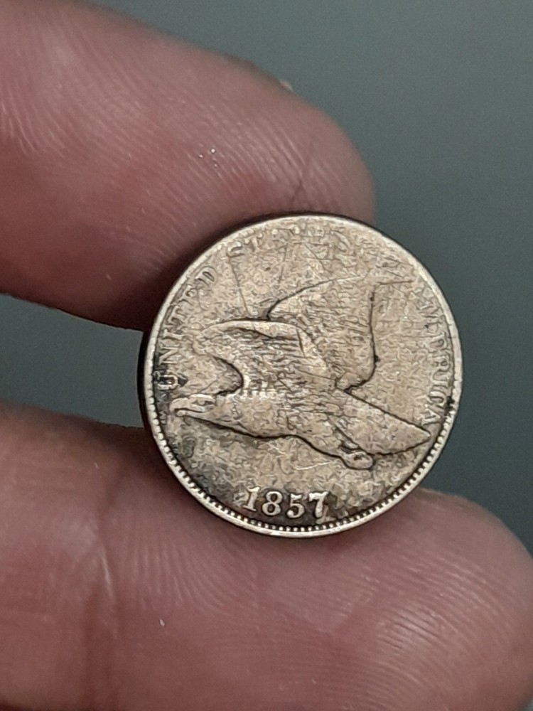 1857 Flying Eagle Cent (Reverse Scratch)