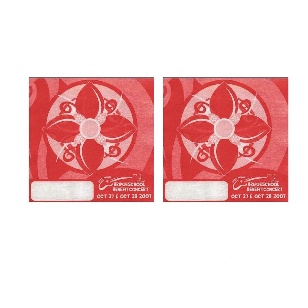 21st Annual Bridge School Benefit Backstage Pass  2007 Bundle 7