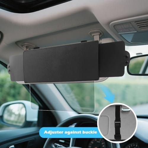 Sun Visor Extender for Car with 2 Side Sunshade, Visor Extender Attachment
