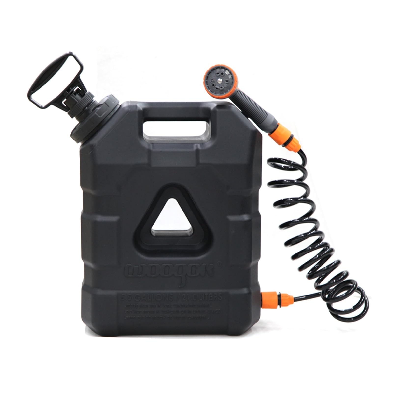 5.5 Gallon Portable Water Tank with Pump and 8 Modes Sprayer, Emergency Water