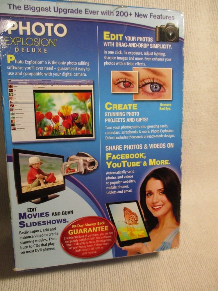 PHOTO EXPLOSION DELUXE VERSION 5, NEW OPEN BOX.