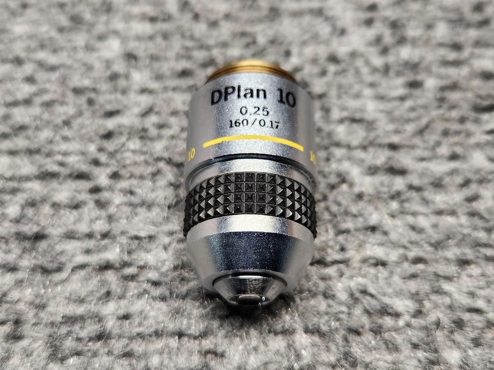 Olympus 10 DPlan 10 0.25 160/0.17 Microscope Objective Lens