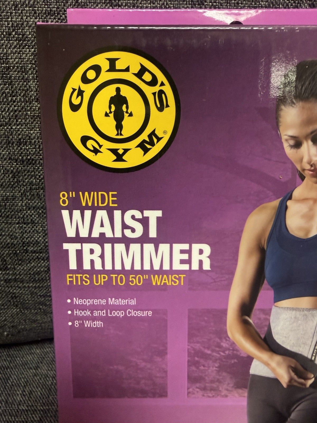 Golds Gym Waist Trimmer Belt Workout Belt 8" Wide Fits up to 50" Waist Neoprene