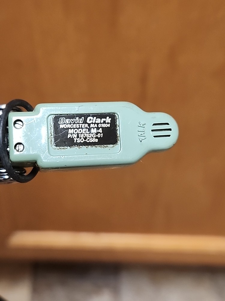 David Clark TSO-C58a Aviation Headset Model M-4 UNTESTED