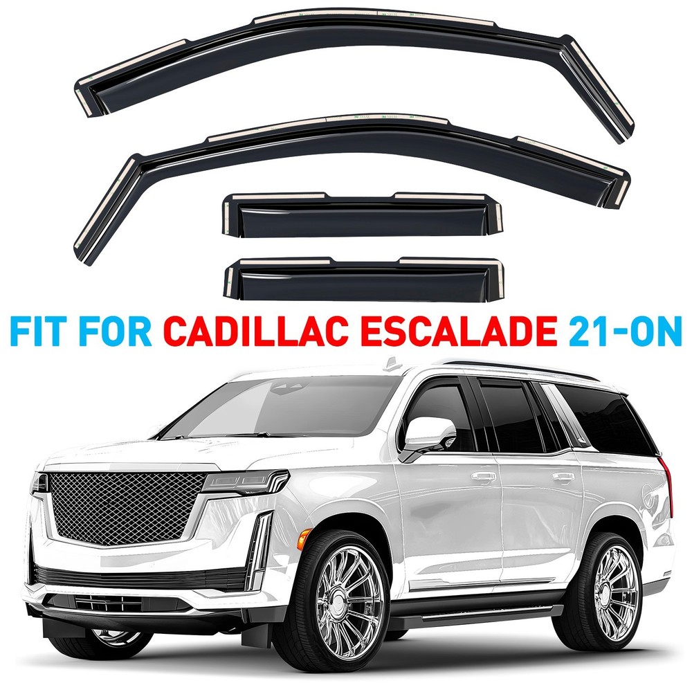 Side Window Deflectors Rain Guards for 2021-2026 Cadillac Escalade