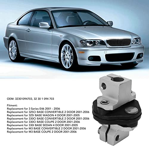 Steering Coupling, Rubber Steel Alloy Lower Column Joint Steering Coupling