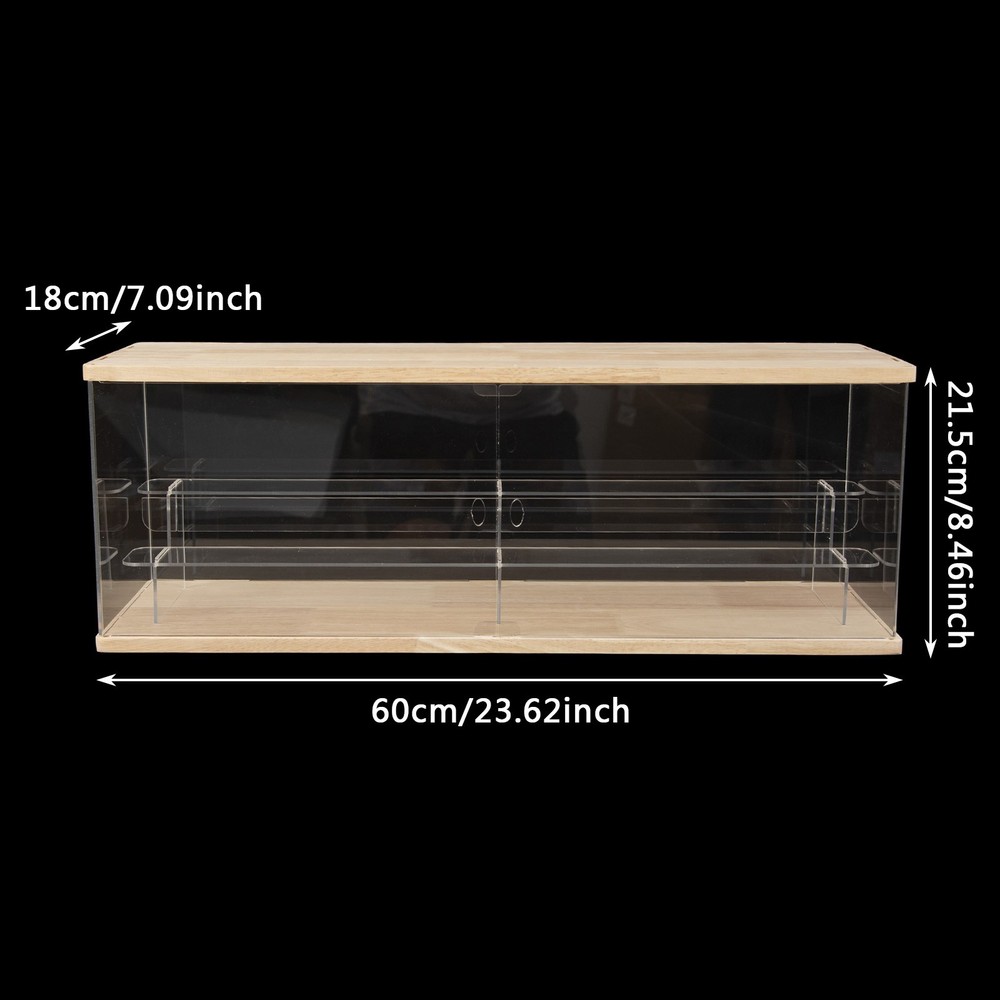 Clear Acrylic Display Case Display Shelf Dustproof Blind Box Stackable Shelf US
