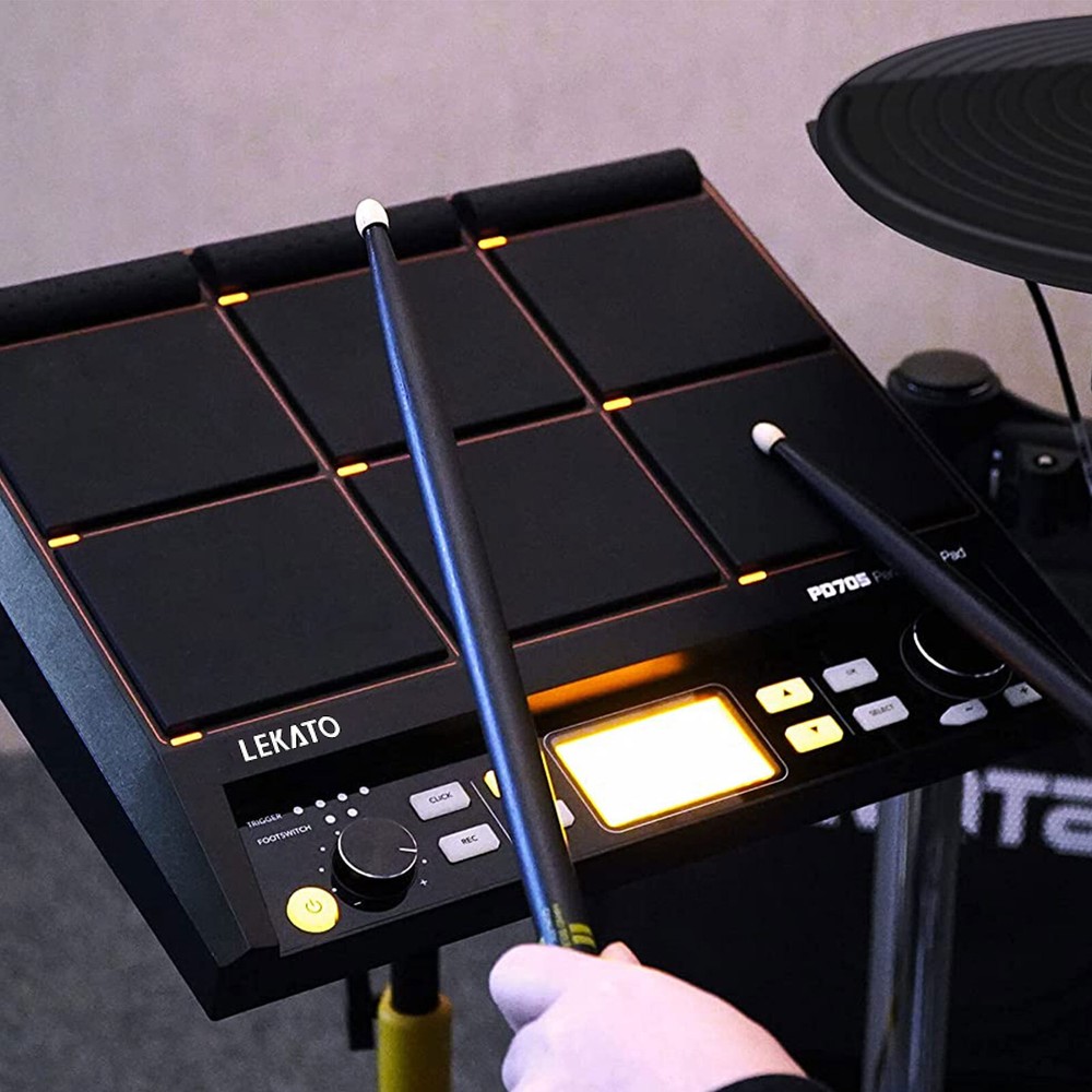 PD705 Percussion Pad 9-Trigger Sample Multipad Tabletop Electric Drum USB MIDI