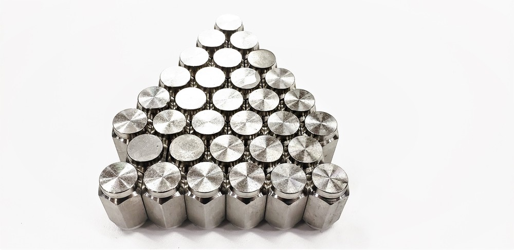 32-Pack 1/2" Solid 304 Stainless Steel Lug Nuts For Trailer Wheels 1/2-20 Thread