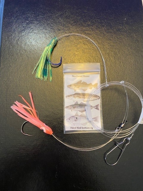 *High-Low Rig* Cod,Haddock,Pollock,Cusk. universal bottom rig w/ 2" hoochies