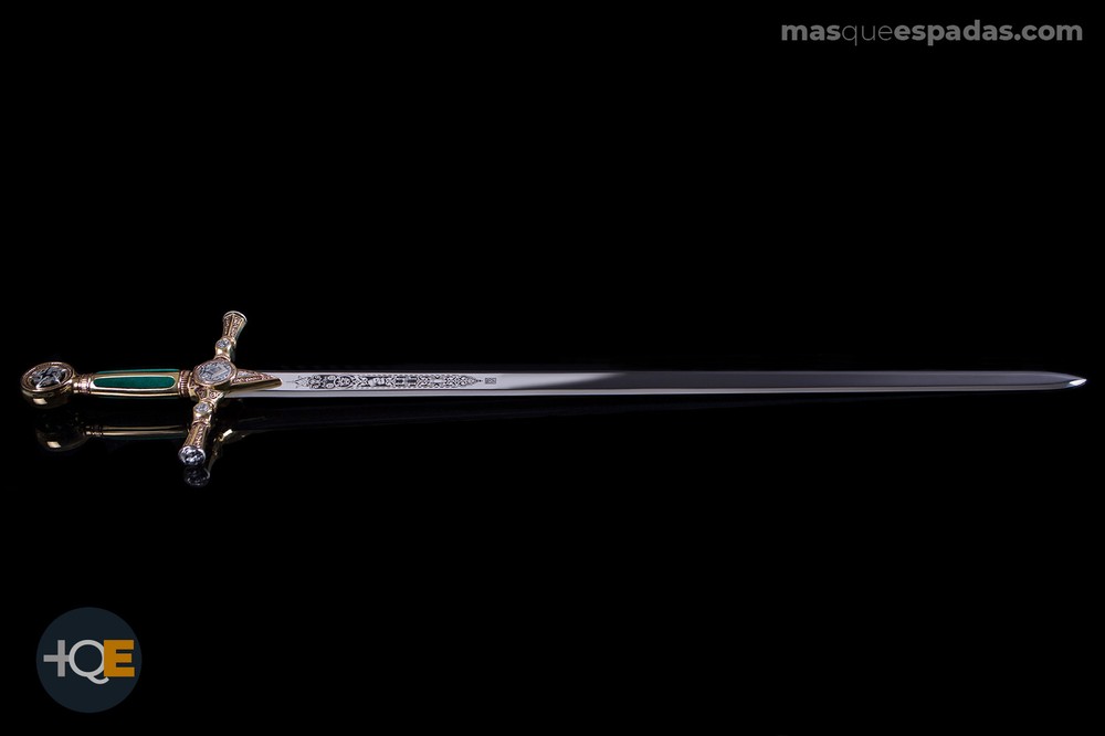 Masonic Sword Gold Engraved Deep