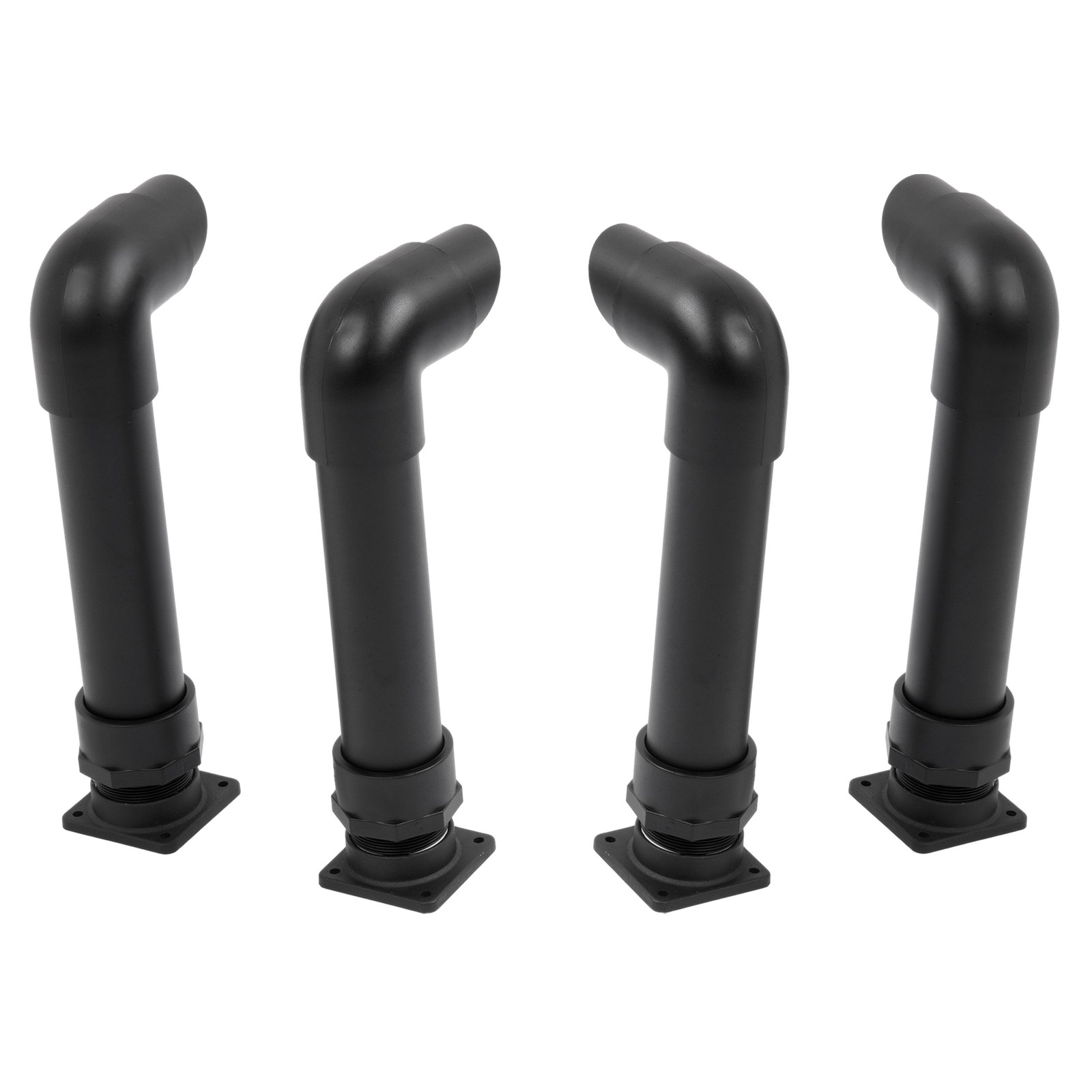 (4) Black Snorkel Kits For Polaris Sportsman 400 500 600 700 800 1994-2014