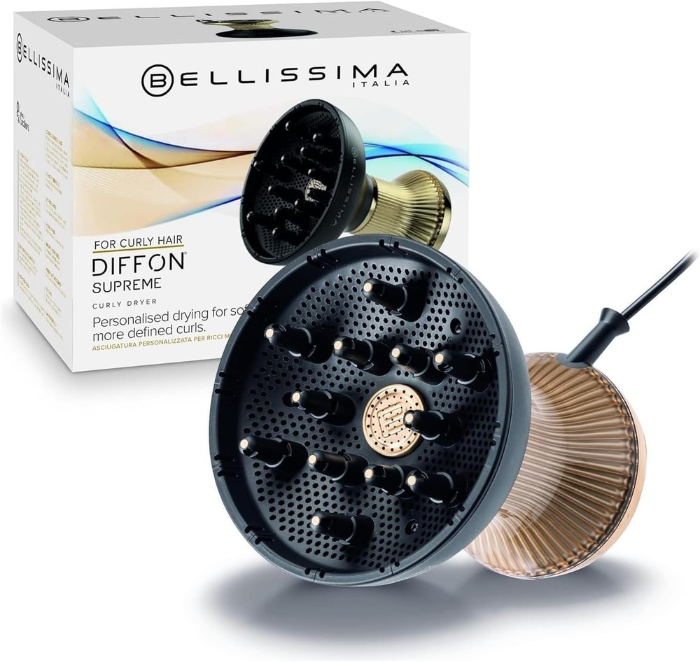 Bellissima Diffon Supreme Diffuser & Curly Hair Dryer - XL Diffuser for Long Wav