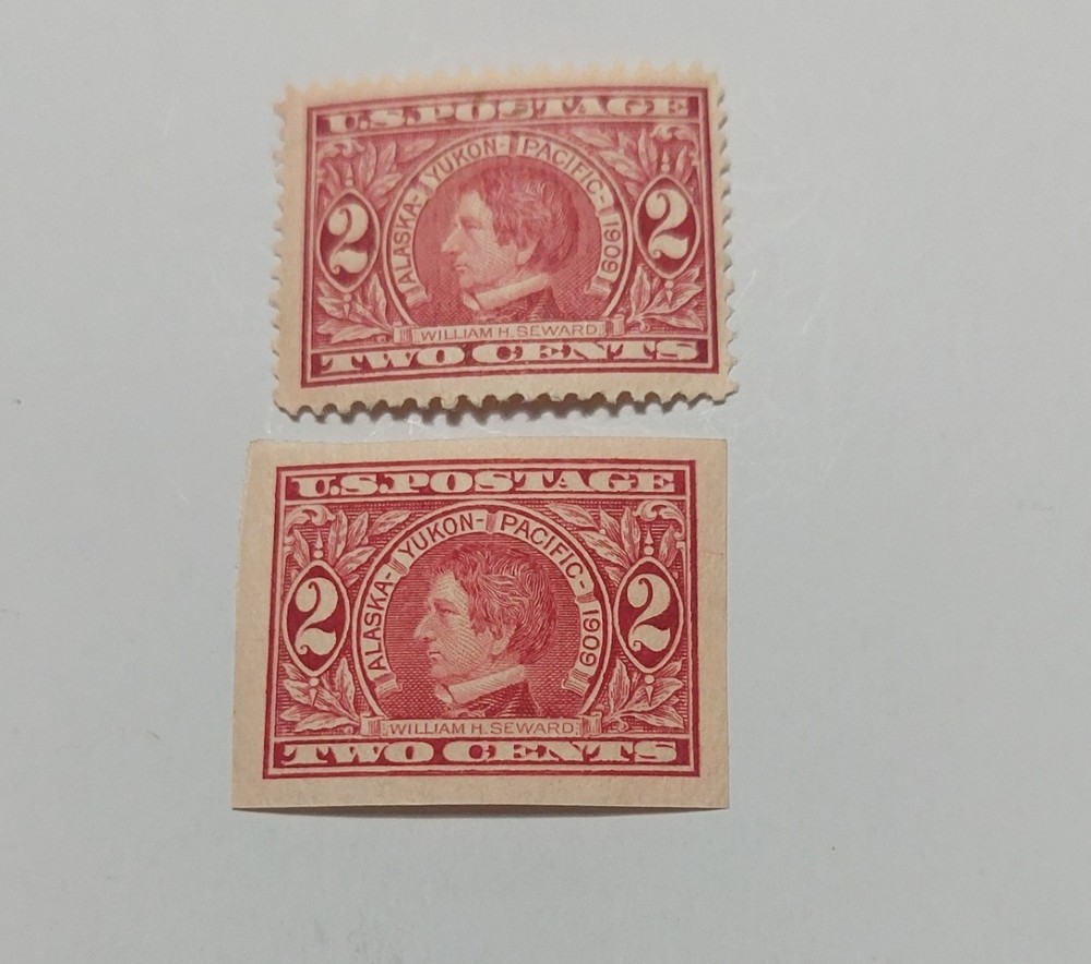 SC#370-71 1909 ALASKA YUKON  ISSUE   HINGED