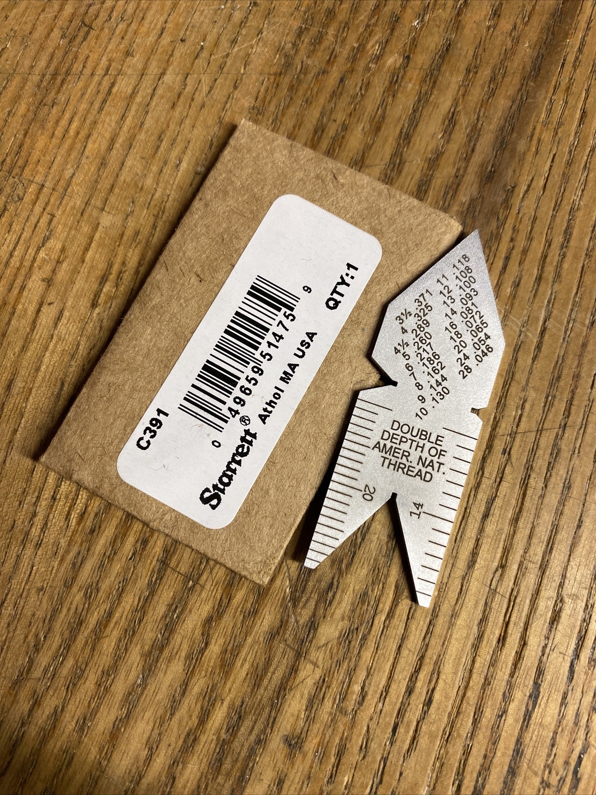 Starrett C391 Center Gage