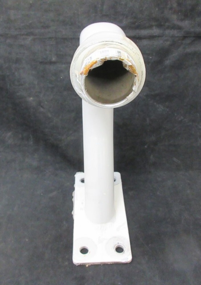 SECURITY CAMERA WALL BRACKET, 12.5" H X 2" OD, WITH MOUNT PLATE
