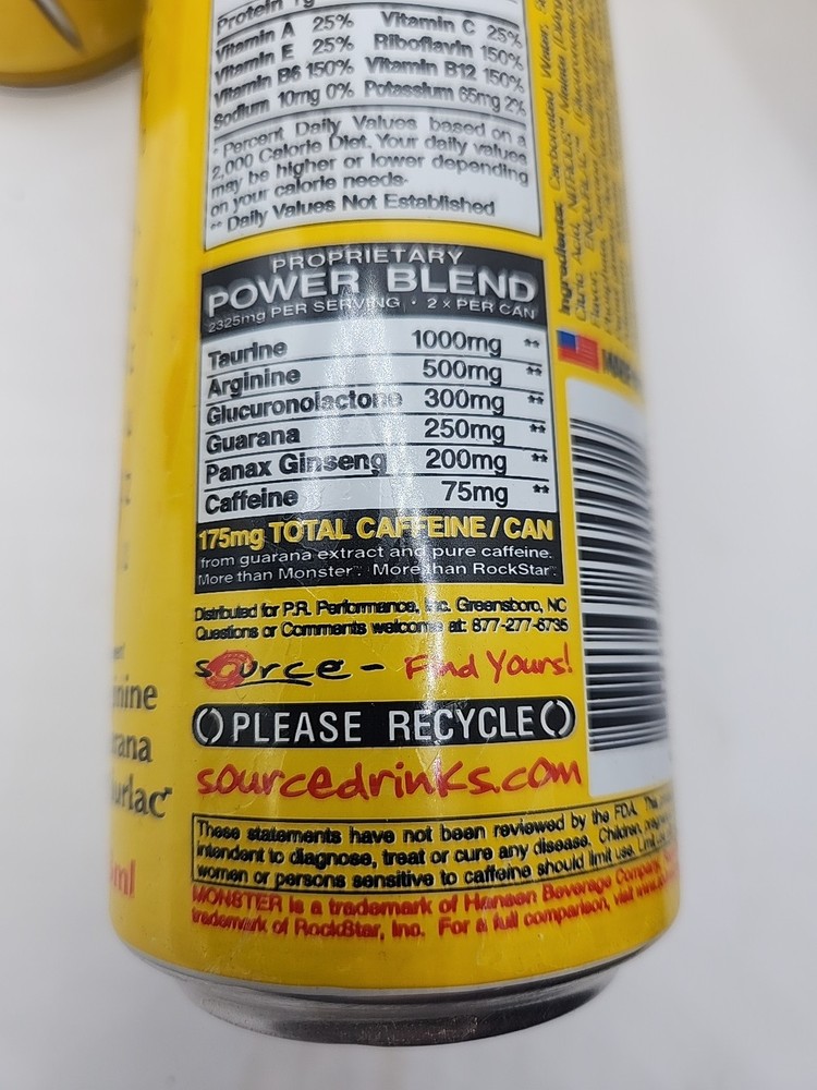 Source Burn Energy 3x Cans original All Different 16oz 8.3oz