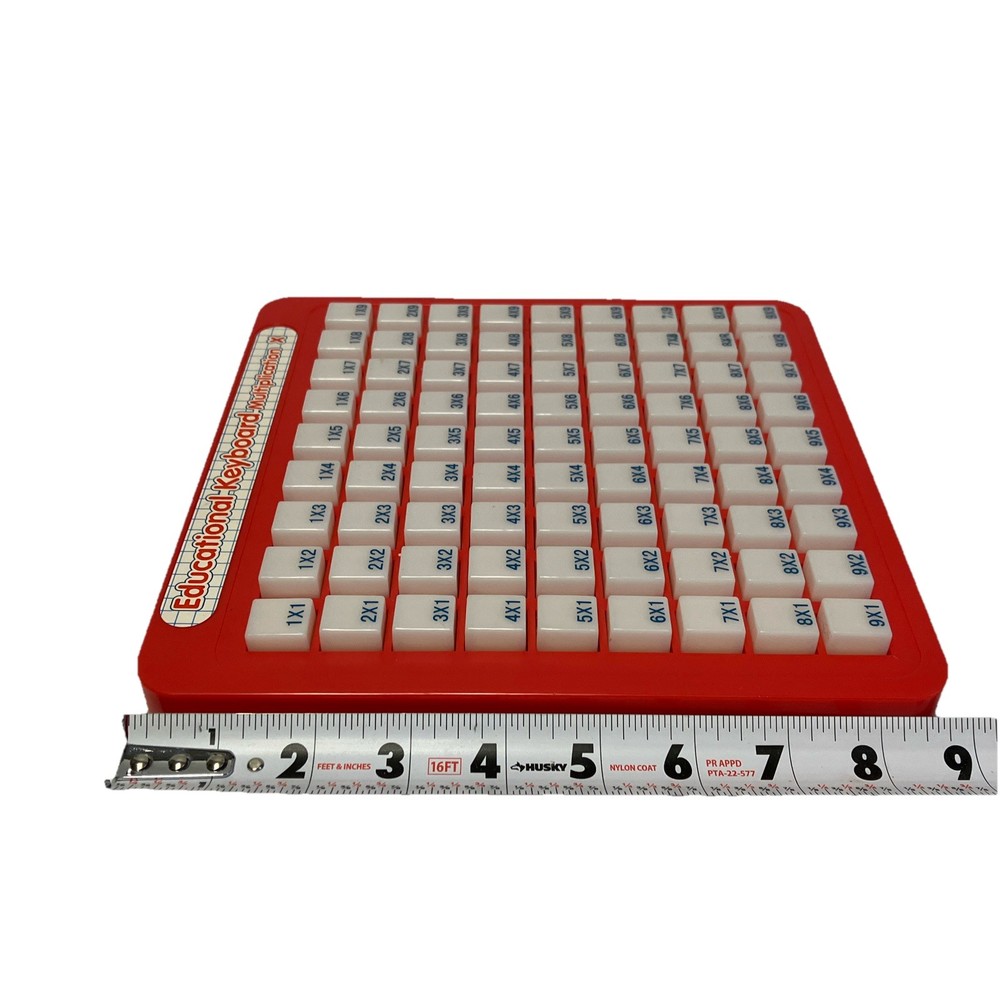 Press & See Magic Math Multiplication Educational Keyboard Homeschool Tool