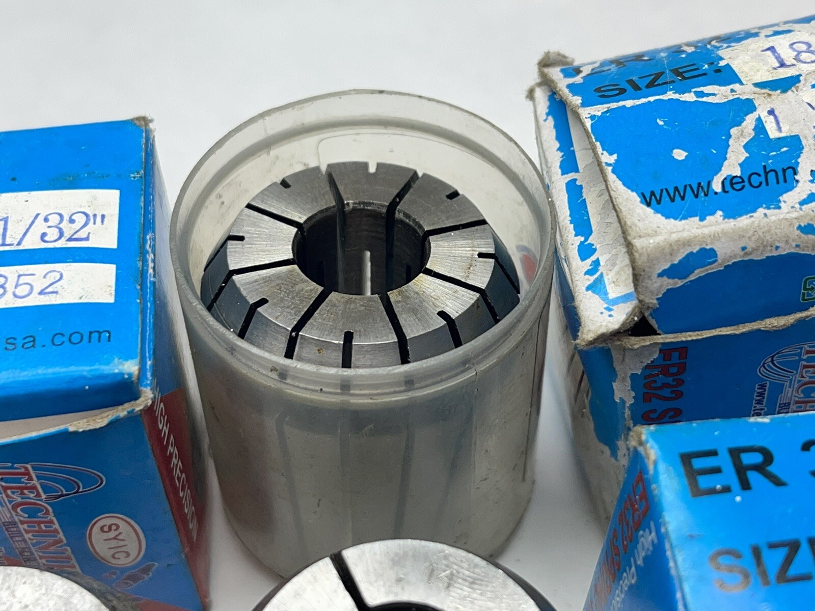 (lot Of 12) ER32 Collets, (M10x2),13x1),(14x3),(18x5),21/32” (24AU22)