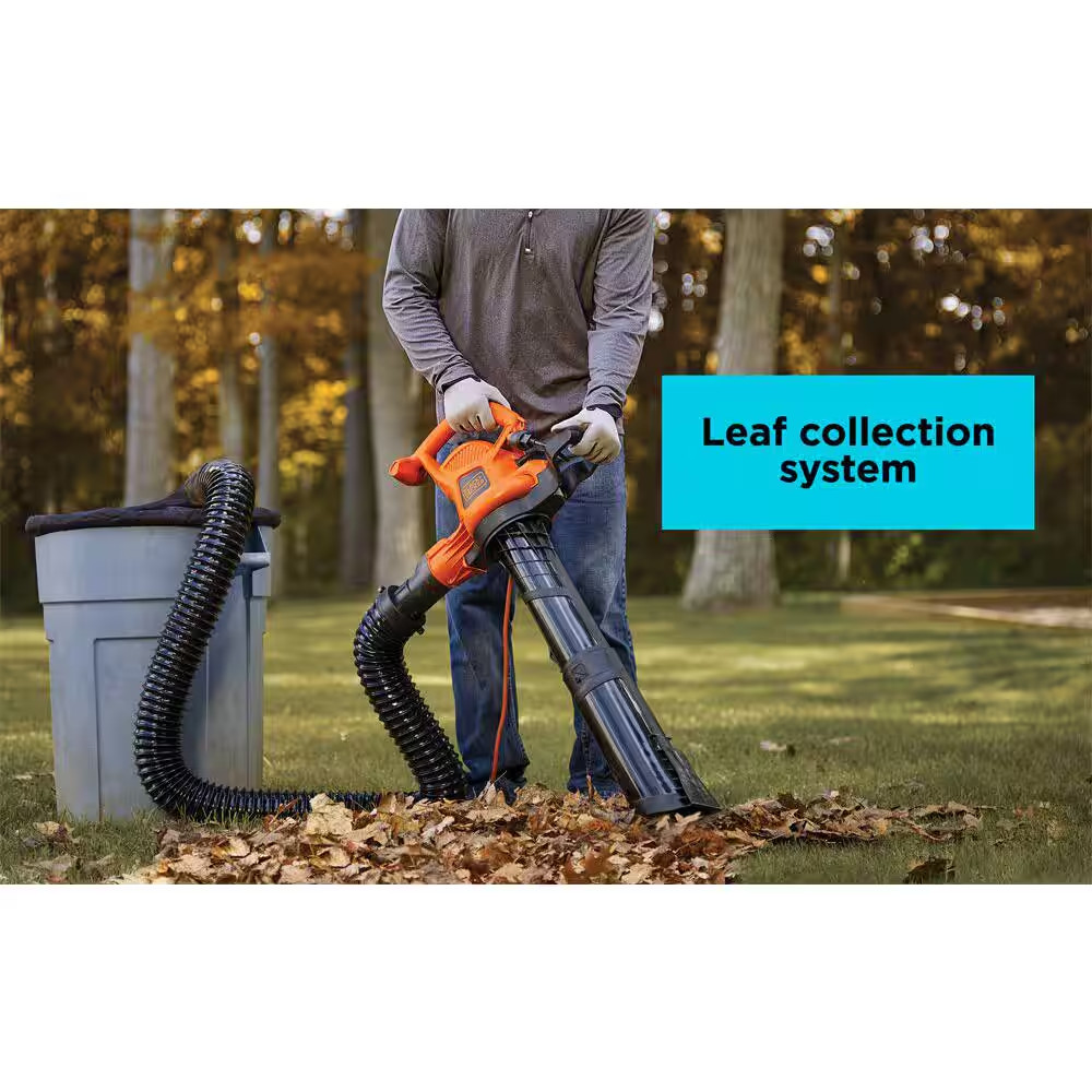 Leaf Collection System Attachment for Corded BLACK+DECKER 2-In-1 Leaf Blower/Vac