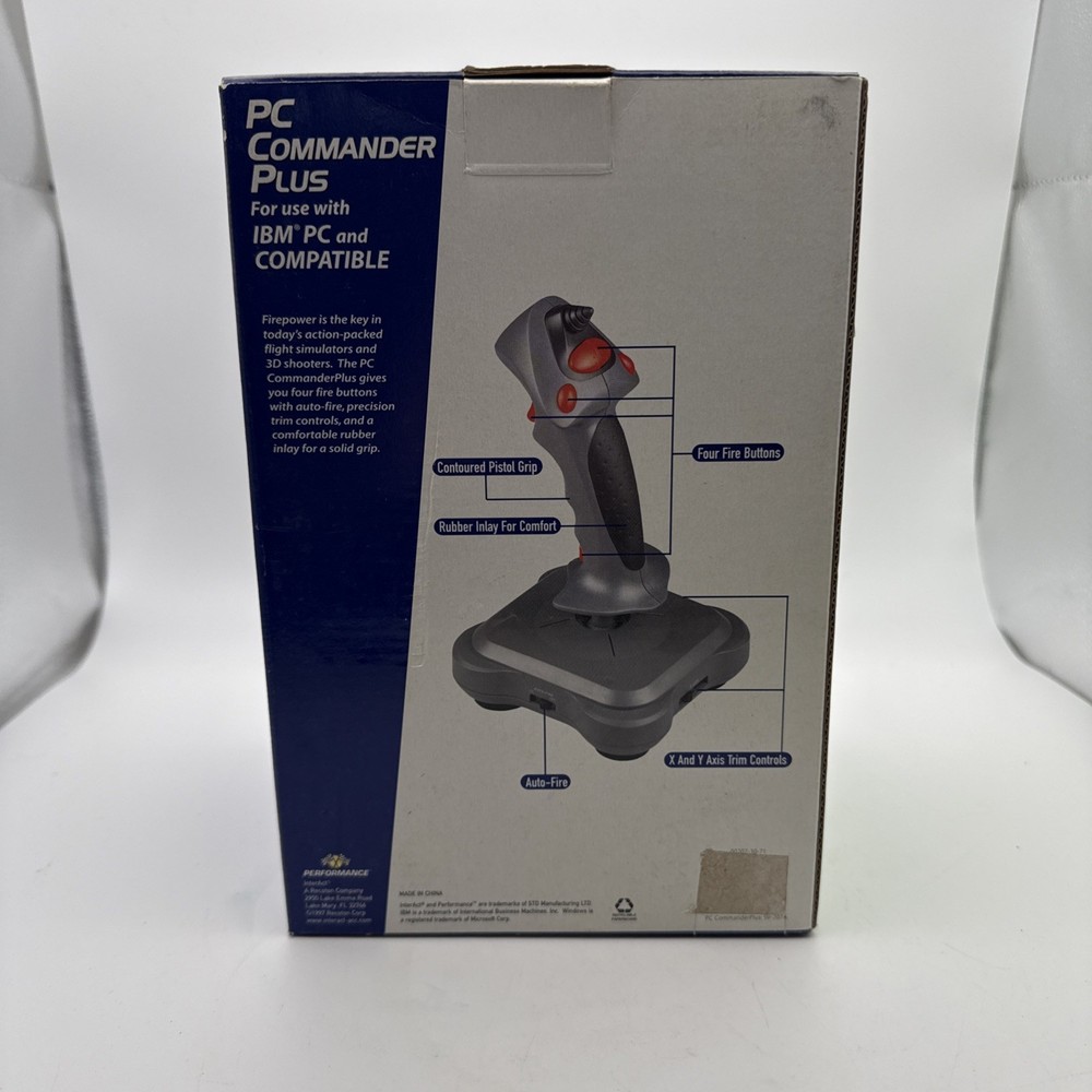 PC Raider Joystick Controller by Performance for DOS & Windows 95 Games NEW