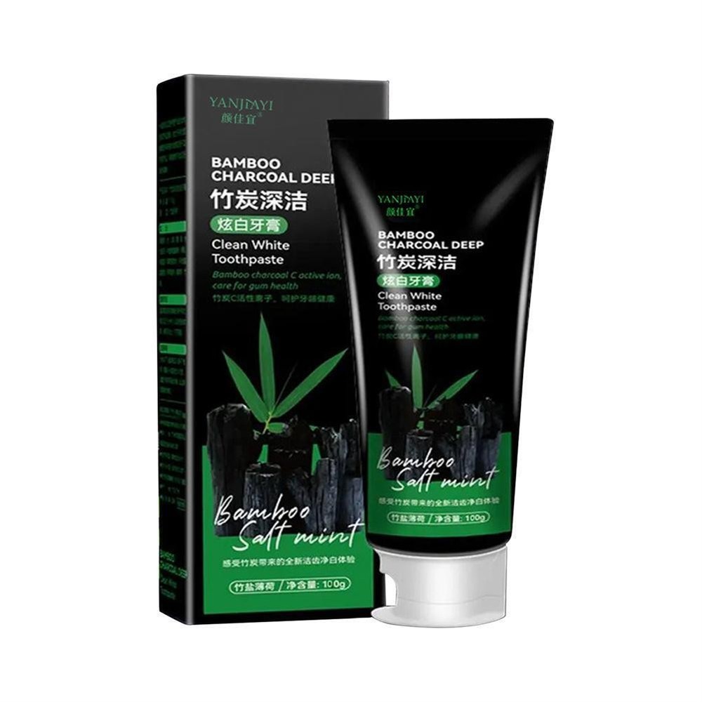 Bamboo Charcoal Deep Toothpaste, 100g Clean White Toothpaste ✨ 1/2/3/5x Q7P8