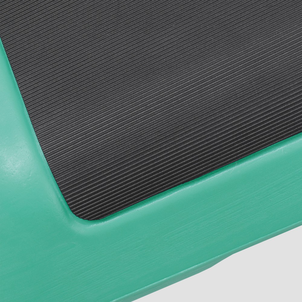 16" Adjustable Aerobic Stepper Exercise Workout Step Platform with 4 Riser Green