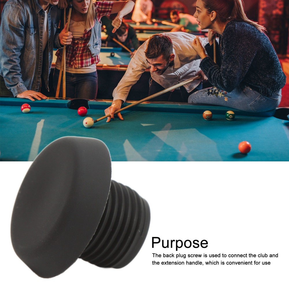 2 Pack Billiard Cue Bottom Plug Protector For Long-lasting Use XONA
