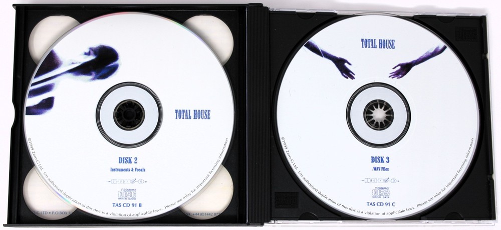 Zero-G Total House Sample Library/Sound Library/Sampling 3 CD 1999