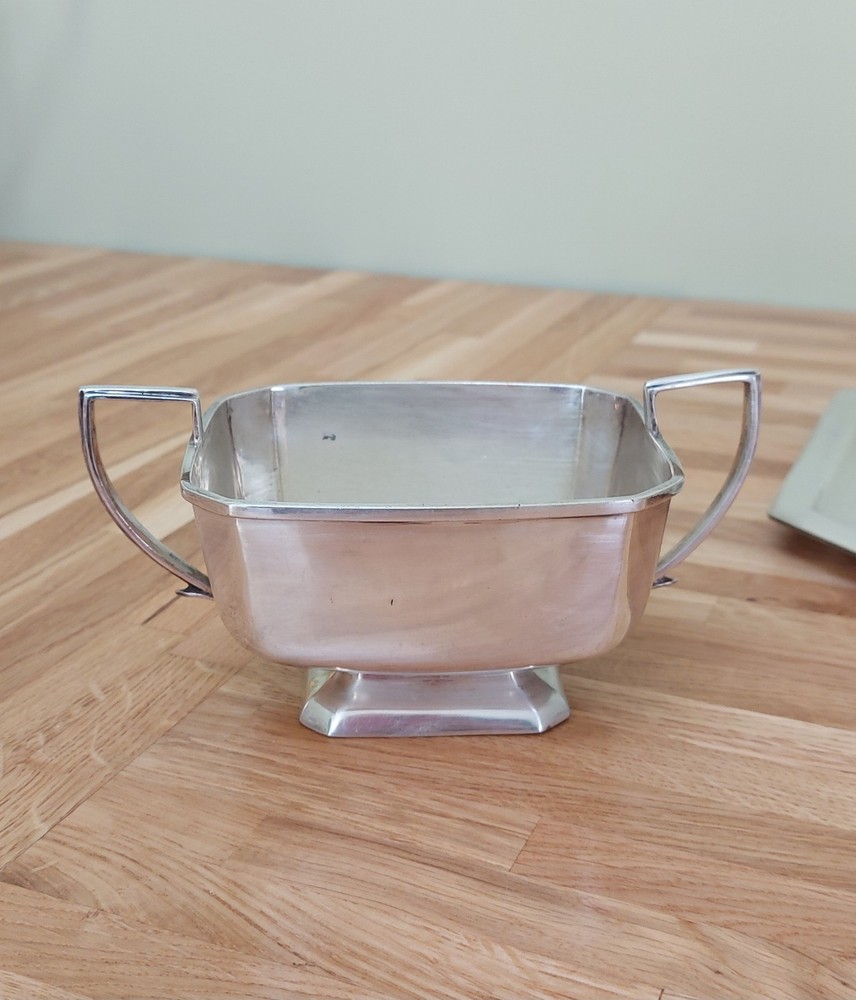 Vintage 5-Piece Silver Plate Tea Set Marked ALD