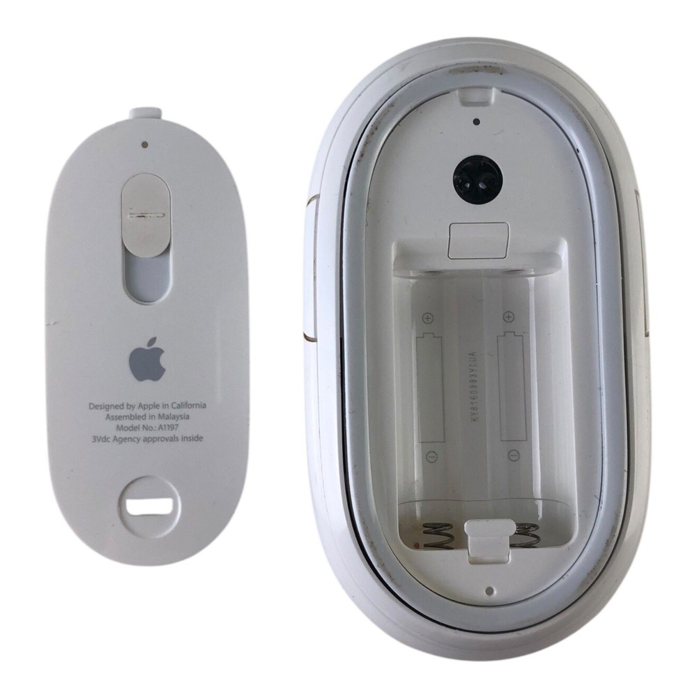 Apple MAC Mighty Mouse Wireless Mouse Model A1197 Tested Free Postage