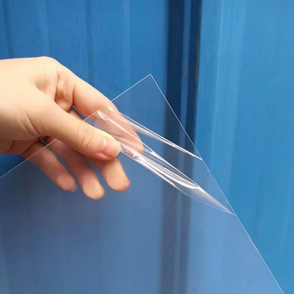 5 Pack 12X12X.02” Clear Plastic Sheet, Plexiglass Craft Plastic Sheets PET Flexi